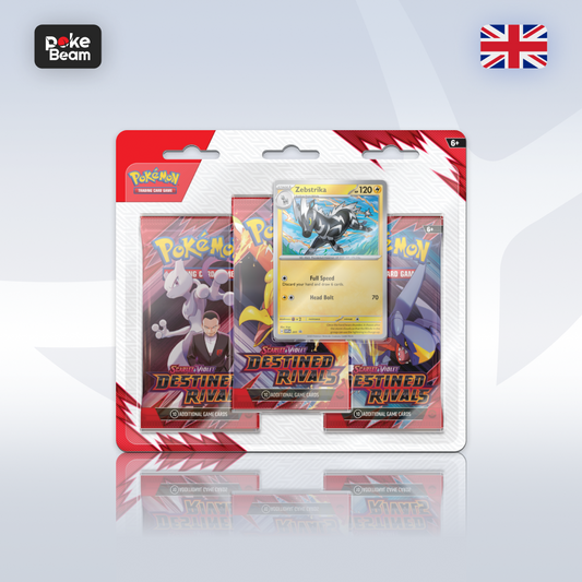 Pokémon TCG: Scarlet & Violet - Destined Rivals - 3-Pack Blister - Zebstrika