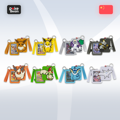 Pokémon TCG – Pokebeam: breloki i ramki na karty z zestawu Eevee Display Frame